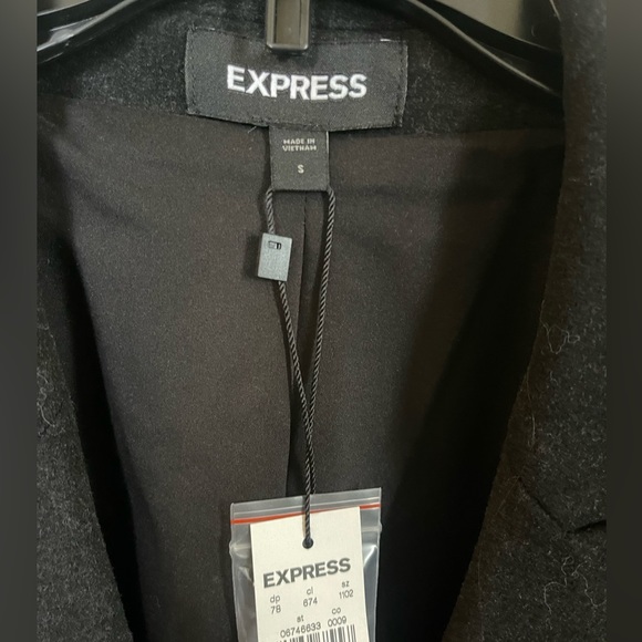 Express Blazer- Black with Gold Button detail. - Picture 2 of 4